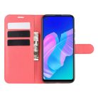 RMPACK Huawei P40 Lite E Notesz Tok Business Series Kitámasztható Bankkártyatartóval Piros