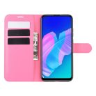 RMPACK Huawei P40 Lite E Notesz Tok Business Series Kitámasztható Bankkártyatartóval Pink