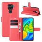 RMPACK Xiaomi Redmi Note 9 Notesz Tok Business Series Kitámasztható Bankkártyatartóval Piros