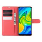 RMPACK Xiaomi Redmi Note 9 Notesz Tok Business Series Kitámasztható Bankkártyatartóval Piros