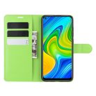 RMPACK Xiaomi Redmi Note 9 Notesz Tok Business Series Kitámasztható Bankkártyatartóval Zöld