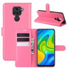 RMPACK Xiaomi Redmi Note 9 Notesz Tok Business Series Kitámasztható Bankkártyatartóval Pink