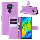 RMPACK Xiaomi Redmi Note 9 Notesz Tok Business Series Kitámasztható Bankkártyatartóval Lila