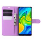 RMPACK Xiaomi Redmi Note 9 Notesz Tok Business Series Kitámasztható Bankkártyatartóval Lila