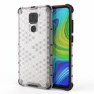 RMPACK Xiaomi Redmi Note 9 Shock-Proof Szilikon Tok Ütésálló Kivitel Honeycomb Style Áttetsző