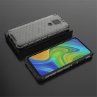 RMPACK Xiaomi Redmi Note 9 Shock-Proof Szilikon Tok Ütésálló Kivitel Honeycomb Style Szürke