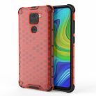 RMPACK Xiaomi Redmi Note 9 Shock-Proof Szilikon Tok Ütésálló Kivitel Honeycomb Style Piros