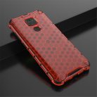 RMPACK Xiaomi Redmi Note 9 Shock-Proof Szilikon Tok Ütésálló Kivitel Honeycomb Style Piros