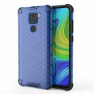 RMPACK Xiaomi Redmi Note 9 Shock-Proof Szilikon Tok Ütésálló Kivitel Honeycomb Style Kék