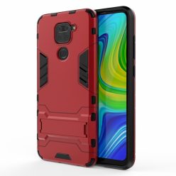   RMPACK Xiaomi Redmi Note 9 2in1 Tok Ütésálló - Kitámasztható TPU Hybrid Piros