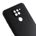 RMPACK Xiaomi Redmi Note 9 Sziikon Tok Karbon Mintázattal Carbon Style Fekete