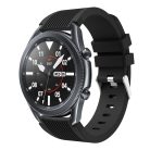 RMPACK Samsung Galaxy Watch 3 45mm Pótszíj Okosóra Szíj Óraszíj Szilikon Sport Style Fekete