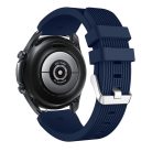 RMPACK Samsung Galaxy Watch 3 45mm Pótszíj Okosóra Szíj Óraszíj Szilikon Sport Style Sötétkék