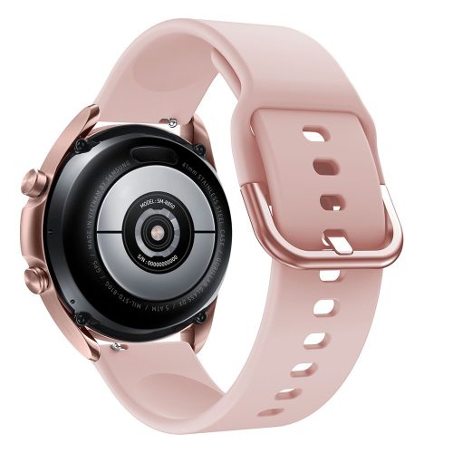 RMPACK Samsung Galaxy Watch 3 41mm Óraszíj Pótszíj Okosóra Szíj Szilikon Nature Rózsaszín