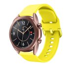 RMPACK Samsung Galaxy Watch 3 41mm Óraszíj Pótszíj Okosóra Szíj Szilikon Nature Sárga