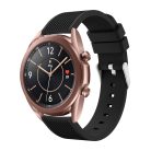 RMPACK Samsung Galaxy Watch 3 41mm Pótszíj Okosóra Szíj Óraszíj Szilikon Sport Style Fekete