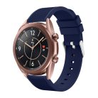 RMPACK Samsung Galaxy Watch 3 41mm Pótszíj Okosóra Szíj Óraszíj Szilikon Sport Style Sötétkék