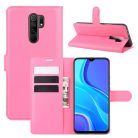 RMPACK Xiaomi Redmi 9 Notesz Tok Business Series Kitámasztható Bankkártyatartóval Pink