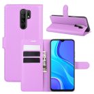 RMPACK Xiaomi Redmi 9 Notesz Tok Business Series Kitámasztható Bankkártyatartóval Lila