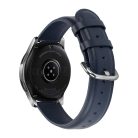 RMPACK Huawei Watch GT GT2 GT 2e Óraszíj Pótszíj 22mm Bőrszíj Style QU Sötétkék