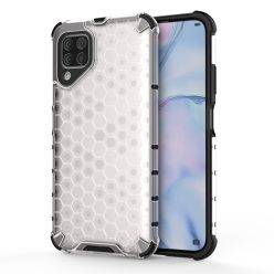   RMPACK Huawei P40 Lite Shock-Proof Szilikon Tok Ütésálló Kivitel Honeycomb Style Áttetsző