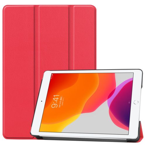 RMPACK iPad 10.2 (2020) (2019) Tok Tri-Fold Series Kitámasztható Piros