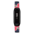 RMPACK Xiaomi Mi Band 5 Pótszíj Bőrszíj - Óraszíj Mintás Flowers A01