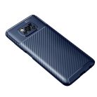 RMPACK Xiaomi Poco X3 Tok Szilikon TPU Carbon Fiber - Karbon Minta Sötétkék