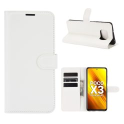   RMPACK Xiaomi Poco X3 Notesz Tok Business Series Kitámasztható Bankkártyatartóval Fehér