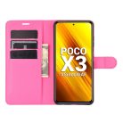 RMPACK Xiaomi Poco X3 Notesz Tok Business Series Kitámasztható Bankkártyatartóval Pink