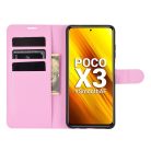 RMPACK Xiaomi Poco X3 Notesz Tok Business Series Kitámasztható Bankkártyatartóval Rózsaszín