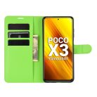 RMPACK Xiaomi Poco X3 Notesz Tok Business Series Kitámasztható Bankkártyatartóval Zöld