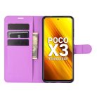 RMPACK Xiaomi Poco X3 Notesz Tok Business Series Kitámasztható Bankkártyatartóval Lila