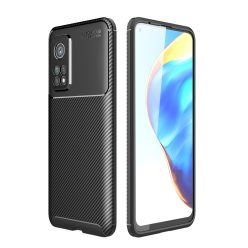   RMPACK Xiaomi Mi 10T 5G / Mi 10T Pro 5G Tok Szilikon TPU Carbon Fiber - Karbon Minta Fekete