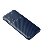 RMPACK Xiaomi Mi 10T 5G / Mi 10T Pro 5G Tok Szilikon TPU Carbon Fiber - Karbon Minta Sötétkék