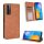 RMPACK Huawei P Smart 2021 Notesz Tok Retro Style Barna