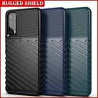 RMPACK Huawei P Smart 2021 Szilikon Tok Twill Ütésálló Thunder Series Kivitel Fekete