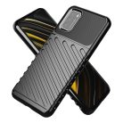 RMPACK Xiaomi Poco M3 Szilikon Tok Twill Ütésálló Thunder Series Kivitel Fekete