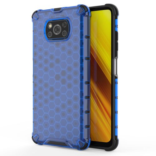 Xiaomi Poco X3 NFC Tok Ütésálló Honeycomb Case Armor Kék