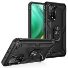 RMPACK Xiaomi Mi 10T Pro / Mi 10T Armor Tok Ütésálló 2in1 PC TPU Series Gyűrűs - Kitámasztható Fekete