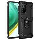 RMPACK Xiaomi Mi 10T Pro / Mi 10T Armor Tok Ütésálló 2in1 PC TPU Series Gyűrűs - Kitámasztható Fekete