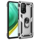 RMPACK Xiaomi Mi 10T Pro / Mi 10T Armor Tok Ütésálló 2in1 PC TPU Series Gyűrűs - Kitámasztható Ezüst