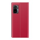 RMPACK Xiaomi Redmi Note 10 Notesz Tok Prémium View Window Ablakos Piros