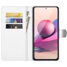 RMPACK Xiaomi Redmi Note 10 Notesz Tok Business Series V2 Kitámasztható Bankkártyatartóval Fehér