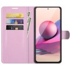 RMPACK Xiaomi Redmi Note 10 Notesz Tok Business Series V2 Kitámasztható Bankkártyatartóval Rózsaszín