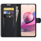 RMPACK Xiaomi Redmi Note 10 Pro Notesz Tok Business Series V2 Kitámasztható Bankkártyatartóval Fekete