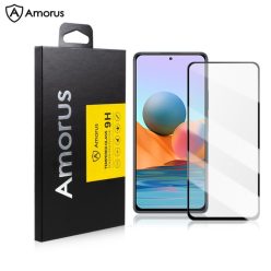   RMPACK Xiaomi Redmi Note 10 Üvegfólia AMORUS FullSize-FullGlue Képernyővédő Tempered Glass