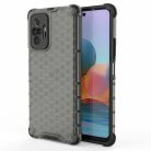 RMPACK Xiaomi Redmi Note 10 Pro Ütésállókivitel Szilikon Tok Honeycomb Shock-Proof TPU Fekete