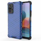 RMPACK Xiaomi Redmi Note 10 Pro Ütésállókivitel Szilikon Tok Honeycomb Shock-Proof TPU Kék