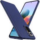 RMPACK Xiaomi Redmi Note 10 Pro Tok Szilikon Tok JazzTwill Series Kék